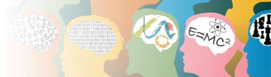 This image shows a row of colorful circular icons or logos with various symbols and text, appearing to be brand identities or organizational emblems