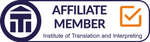 Logo for Affiliate members of the Institute of Translation and Interpreting