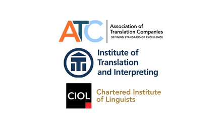 The logos of the ATC, ITI and CIOL together 