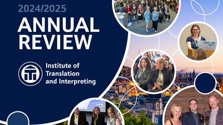 Cover image for the 2024/2025 Annual Review of the Institute of Translation and Interpreting. 