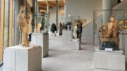 Inside a museum