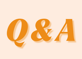 An orange background with the letters 