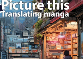 Cover of ITI Bulletin, (October–December 2025). The main headline reads 'Picture this: Translating manga'. The illustration shows a person 